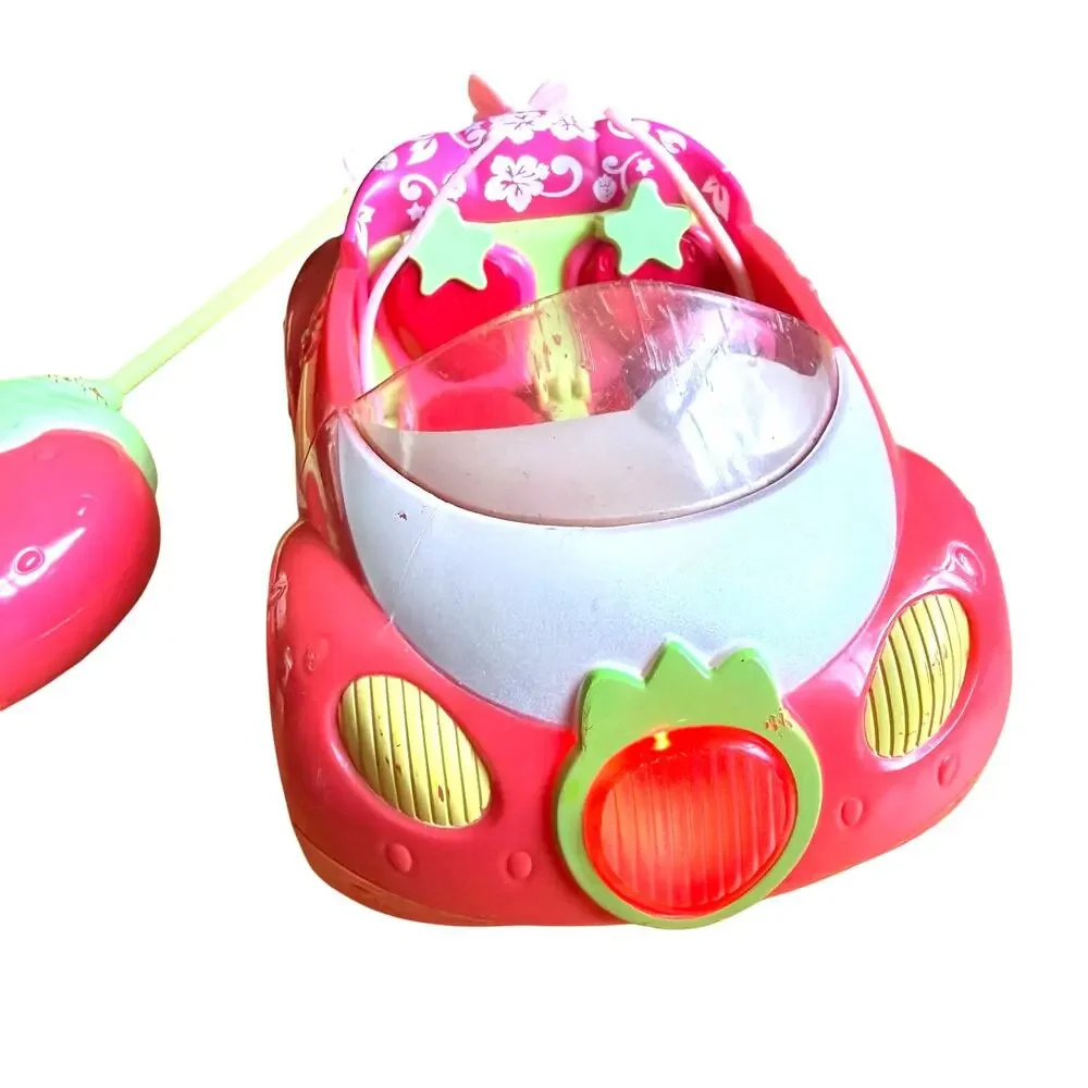 2009 Hasbro Strawberry Shortcake Berry Cruiser RC Remote Control Car Tested